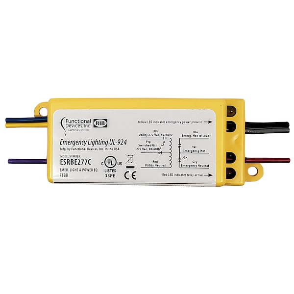 UL 924 Emergency Bypass/Shunt Relay, 277 Vac Input, 277Vac Bal and 2A